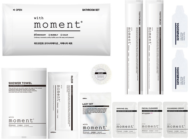 어메니티 세트 위드모먼트, 100개