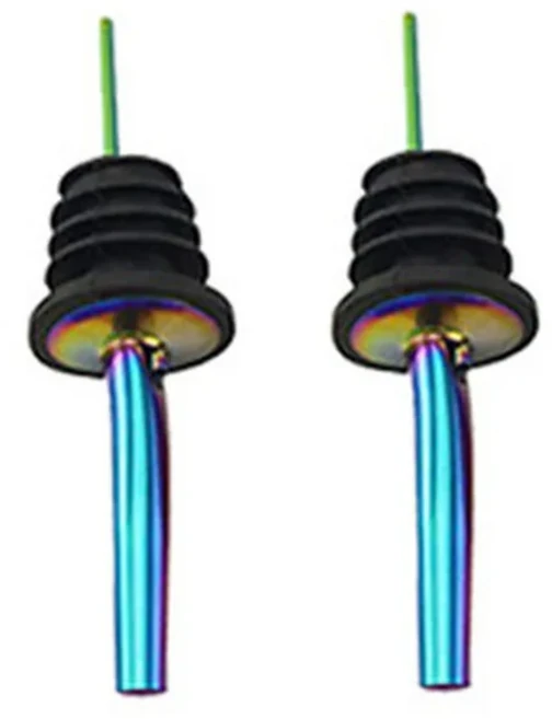 호환 스테인레스 와인 Pourer 스토퍼 알코올 주류 Spouts 병 디스펜서 마개 모자 액세서리, 14 E