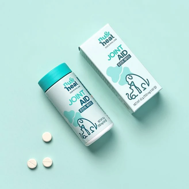 뉴앤힐 조인트에이드 강아지 관절 영양보조제, 1개, 뼈/관절강화, 60정 - 쿠팡
