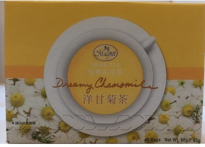 曼寧花草茶-洋甘菊茶(獨立茶包 無咖啡因), 1.5g, 60個裝, 1個