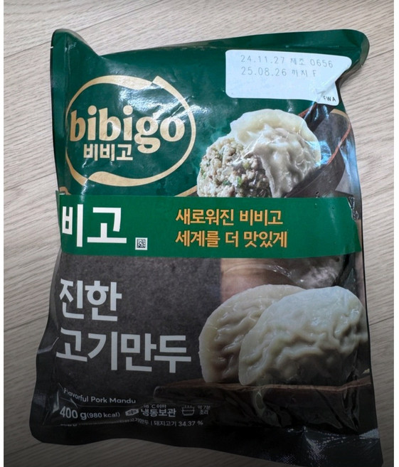 CJ제일제당 비비고 수제진한고기만두, 400g, 1개