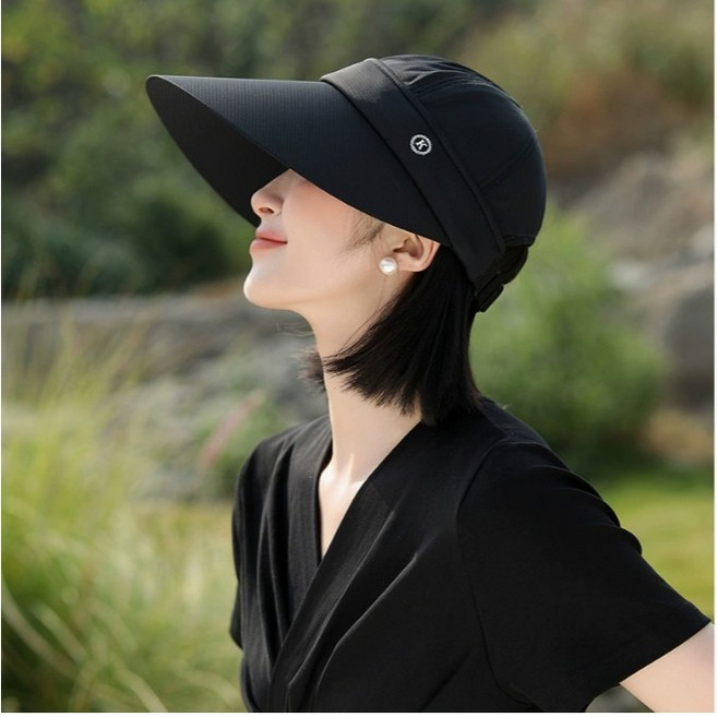 防曬遮陽漁夫帽：大帽檐抗UV 戶外