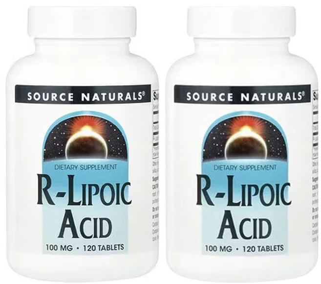 Source Naturals 소스내추럴스 R 리포산 100mg 테블릿, 120정, 2개 - 쿠팡