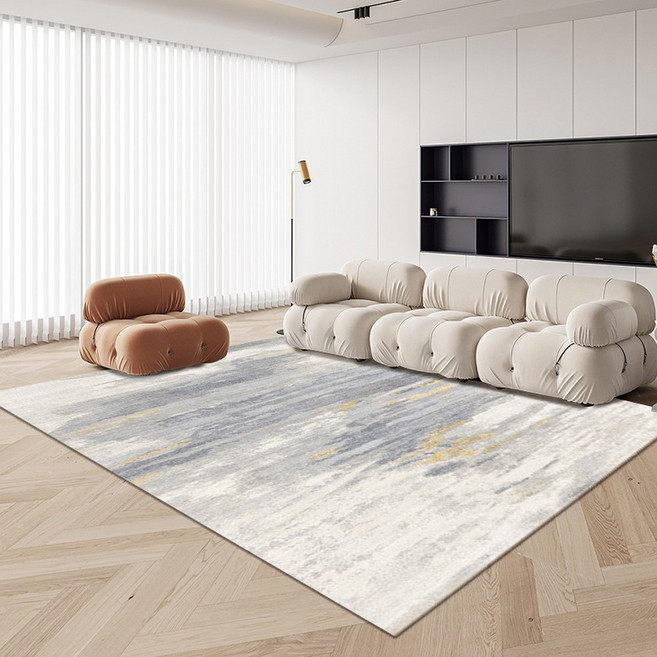 GHKO 2026 ins 거실 러그 방수 고급 수입 카페트 러그 먼지없는 미끄럼방지카펫 심플 모던
