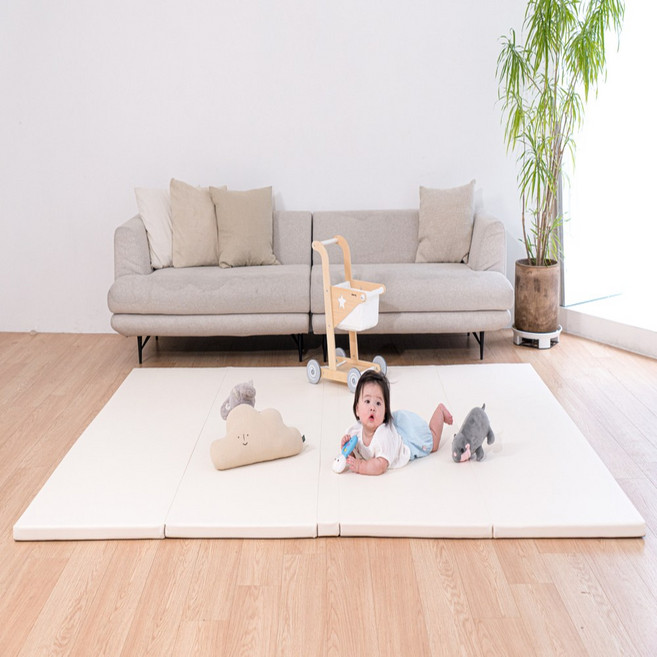 도담도담 아리 논슬립 빅 폴더매트, 크림