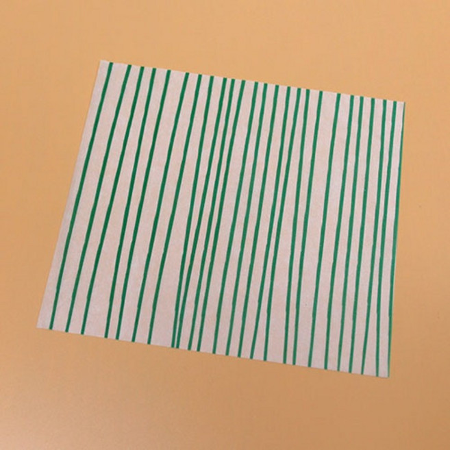 유산지(165x180)-스트라이프(그린) 버거 쿠키 제과 제빵 케익 받침 깔지 유산지