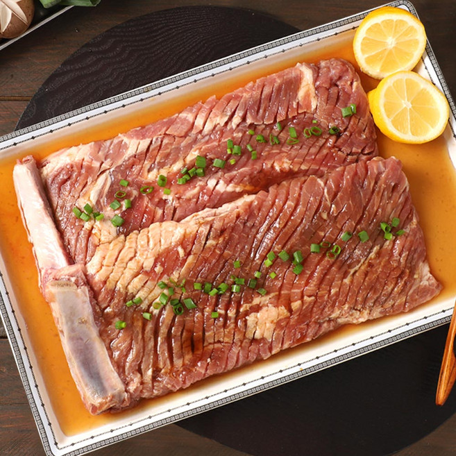 한돈 칼집 양념 왕갈비구이 800g x 3팩, 3개