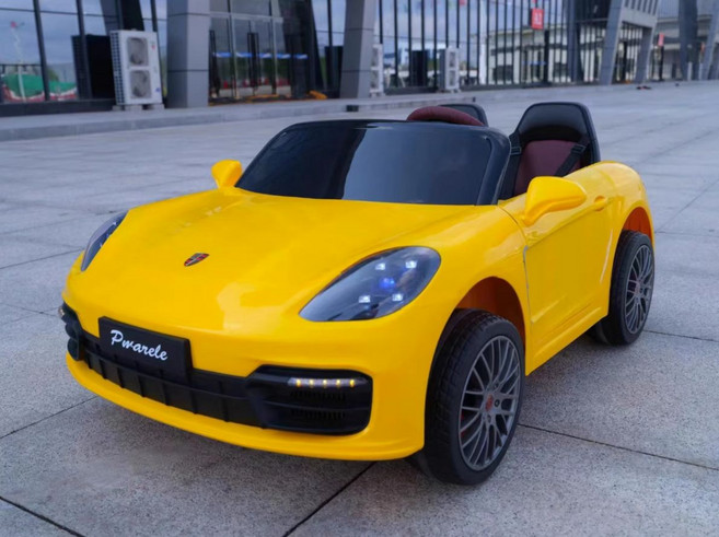 파워쇼퍼 전동유모차 2인용 유모차 전동자동차 선물, 포드라이브, 1개, 스탠다드에디션 옐로우 듀얼 12V11