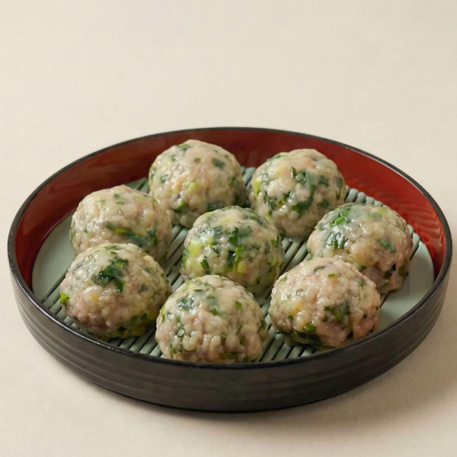 [명가] 만두피 없는 수제 굴림만두 저탄수 고기만두, 8개, 400g