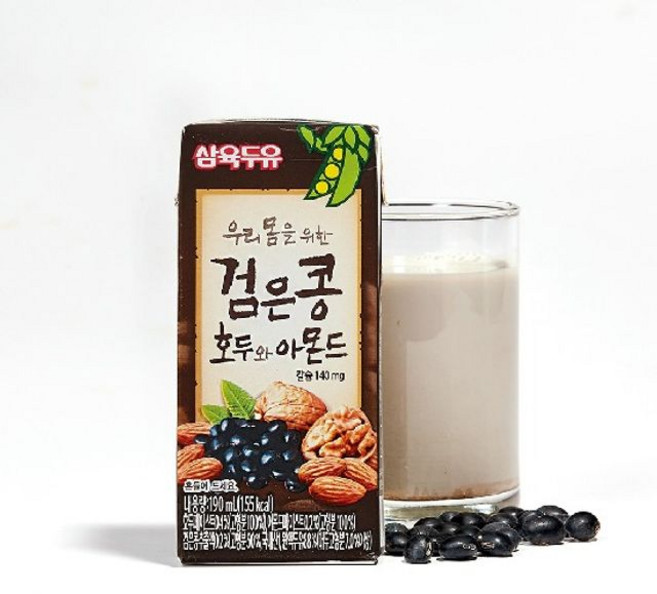 삼육두유 검은콩 호두와 아몬드, 190ml, 96개