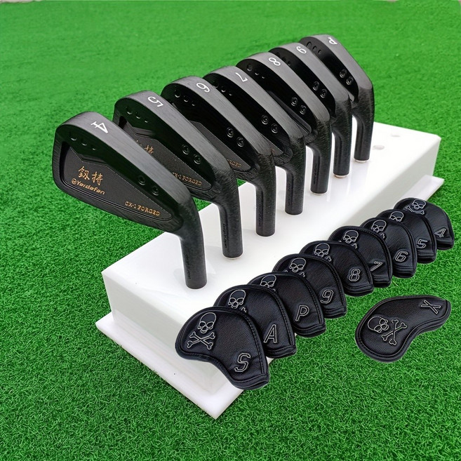 Yerdefen CX-1 골프 클럽 아이언 세트 연철 단조 아이언 브랜드 딜러 라이선스, 검은색 아이언 세트