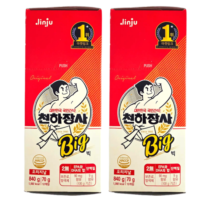 진주 천하장사 오리지날 소세지 빅(70gxI2개입)x2개, 840g, 2개
