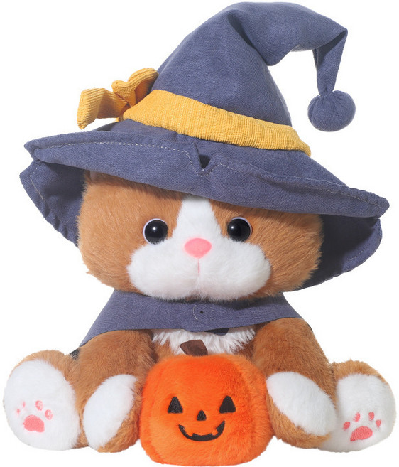 NEW-SALE 크리스마스 겨울 고양이 인형 마법사 고양이 인형 인테리어 하나 55cm, 55cm (모자 포함), 1개