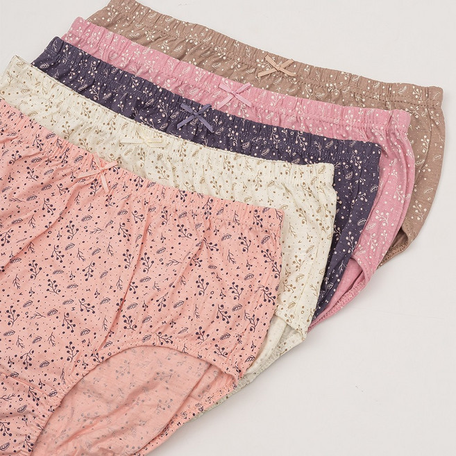 이즈유 여성 맥시 빅사이즈 커버 순면100% 부인용 팬티 5매