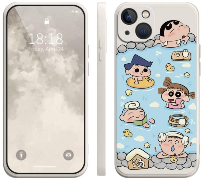 온천욕 신짱 친구들 아이폰 갤럭시 폰케이스
