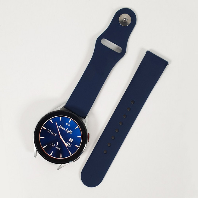 바나나랜드 갤럭시워치 7/6/5/4/클래식/액티브 호환 원톤 스포츠 실리콘 밴드 스트랩 20mm