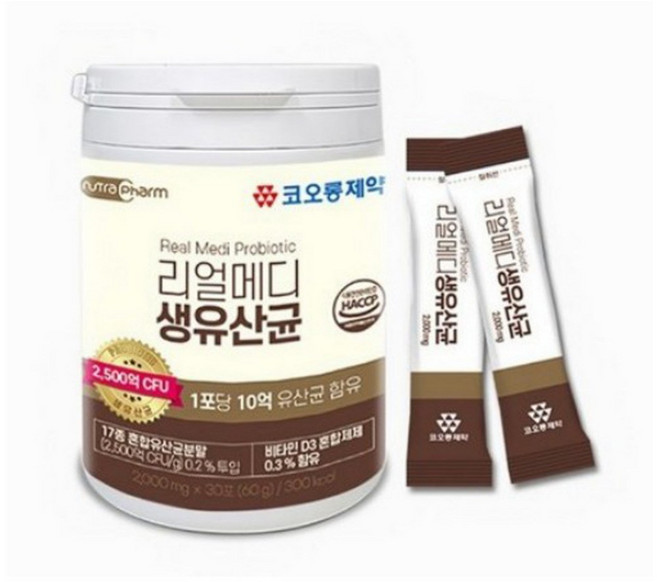 10억유산균함유 /17종혼합유산균분말 / 장건강 /배변활동원활/리얼메디생유산균[스마트세일즈], 1개, 30정