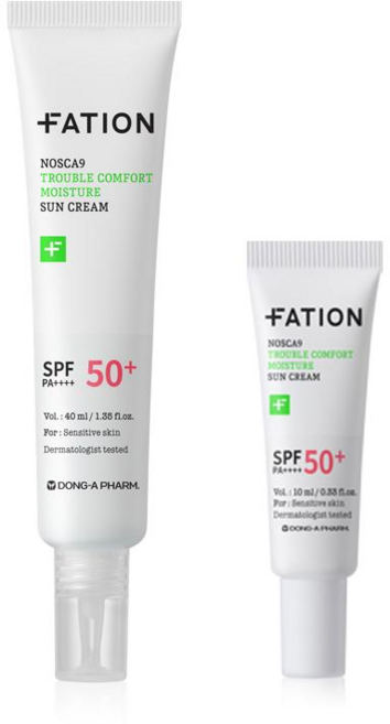파티온 노스카나인 트러블 컴포트 수분 선크림 40ml SPF50+ PA++++(+10ml 추가증정), 1개