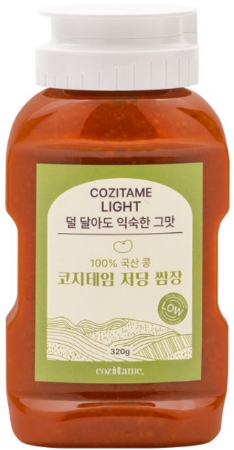 국산 저당 저염 저칼로리 쌈장 국산 재료 튜브형 쌈장 320g 코지테임, 1개