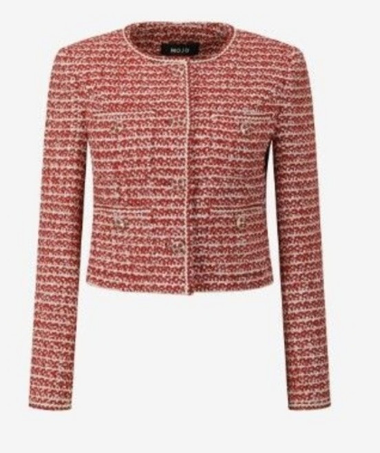 모조 라운드 넥 더블 트위드자켓J254XSF109 J254XSF109-EST