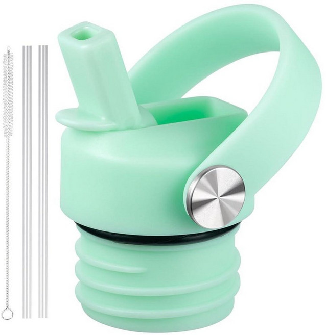 하이드로플라스크용 빨대 뚜껑 및 실리콘 부츠 Hydro Flask 45.9ml(18 21 24온스) 표준 입구용 빨대가 있는 뚜껑 HydroFlask용 리필용 스포츠 캡