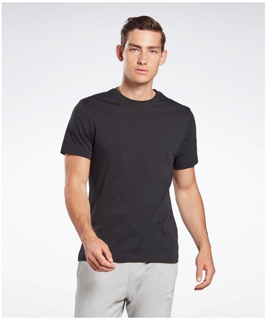 리복 남성 GB M SS 코튼 반팔 티셔츠 - 블랙 FT9617 RETS2E07