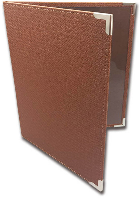 을지메뉴 고급 메뉴판 2단 3단 투명메뉴판, 1개, 2단 A4 메뉴판 모던브라운