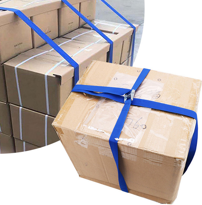 25mm 캠버클 화물차 고정 깔깔이바 스트랩 2 3 4 5 m 레드 2M, 1개, 블루