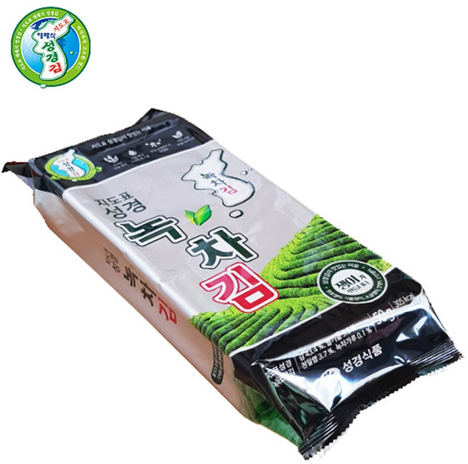 지도표성경 녹차 조각김, 50g, 10개