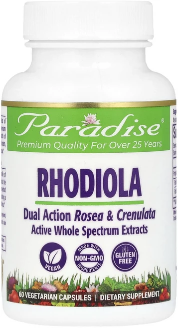 Paradise Herbs 홍경천 500mg 베지 캡슐 60정, ParadiseHerbs홍경천500mg베지캡슐60정, 1개 - 쿠팡