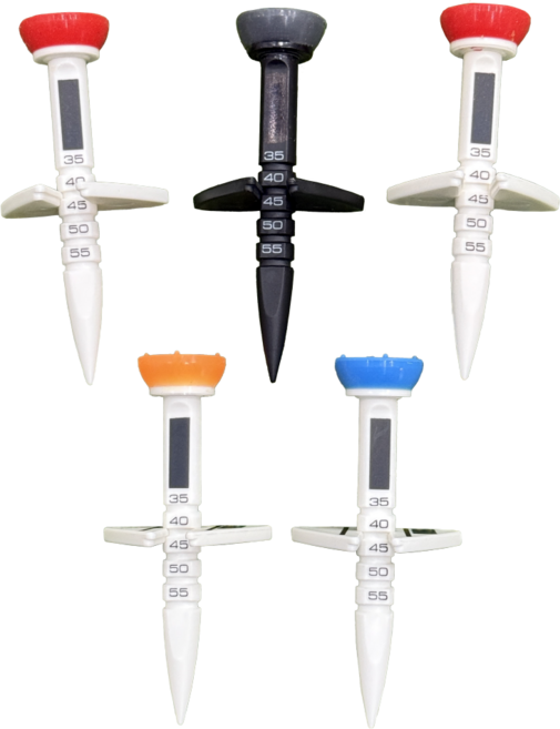 리퍼 골프티 높이조절 에이밍 기능 5개 SET, 1개