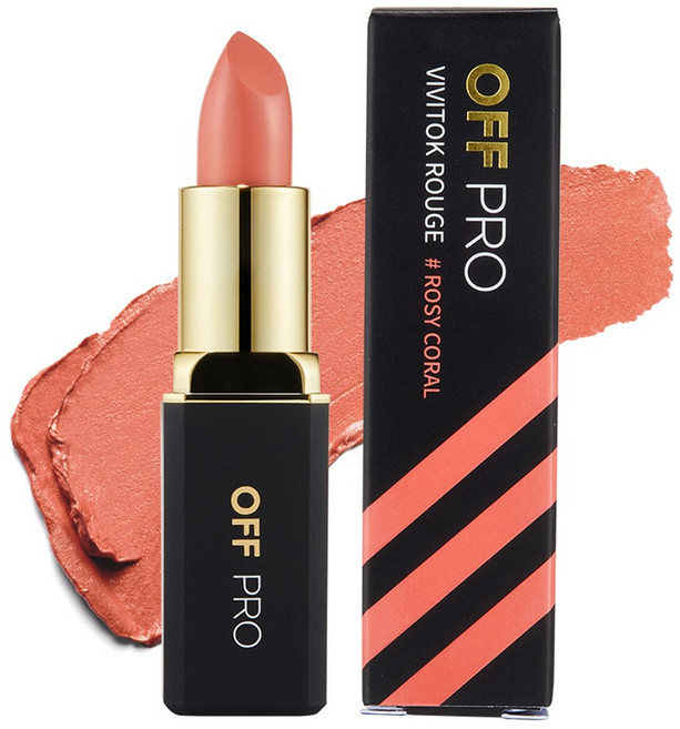 오프프로 비비톡 루즈, 로지 코랄, 1개, 3.6g