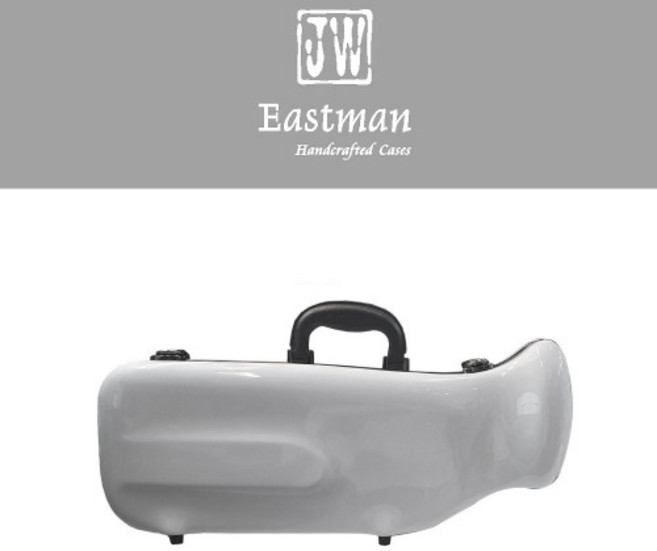 이스트만 트럼펫 하드케이스 화이트 숄더스트랩 포함, 1개