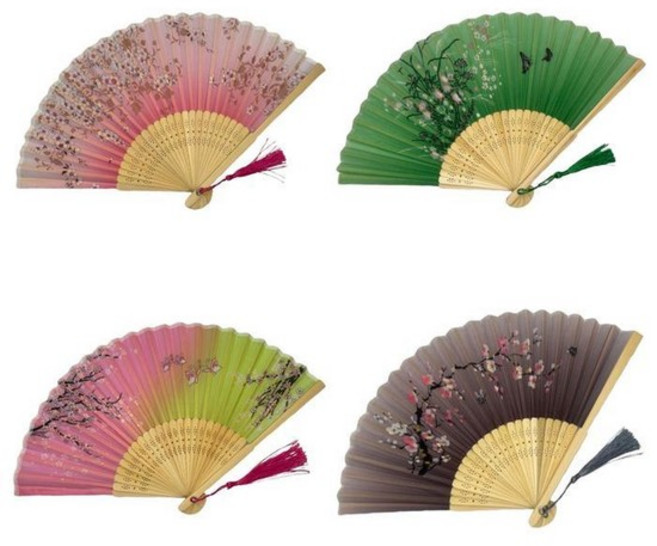 태슬 전통 LM-0585 4종 접이식 대나무 부채 파우치 휴대용파우치 퀼팅파우치 생리네 시