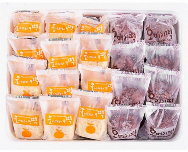 제주 블루탐 오메기떡 혼합2종 (오메기12+귤12) 개별포장, 24개, 60g