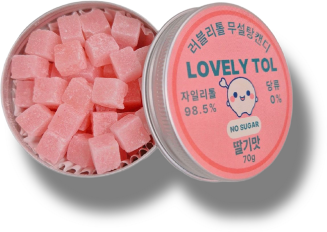 러블리톨 딸기맛 무설탕자일리톨캔디, 1개, 70g