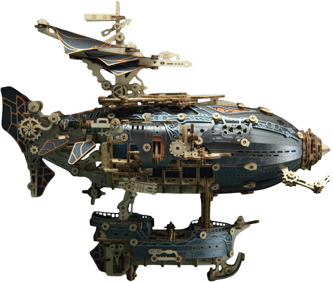 3D 입체퍼즐 에어쉽 그레이 집중력 향상 DIY 퍼즐 1개 160피스