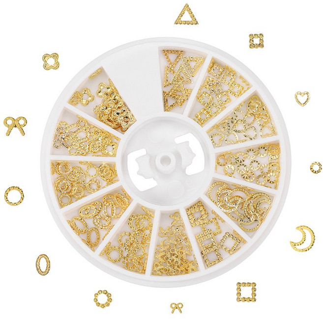 믹스 반짝이 금속 프레임 골드 DIY 아트 수지 쥬얼리 공예에 UV 네일 에폭시 금형, P frame