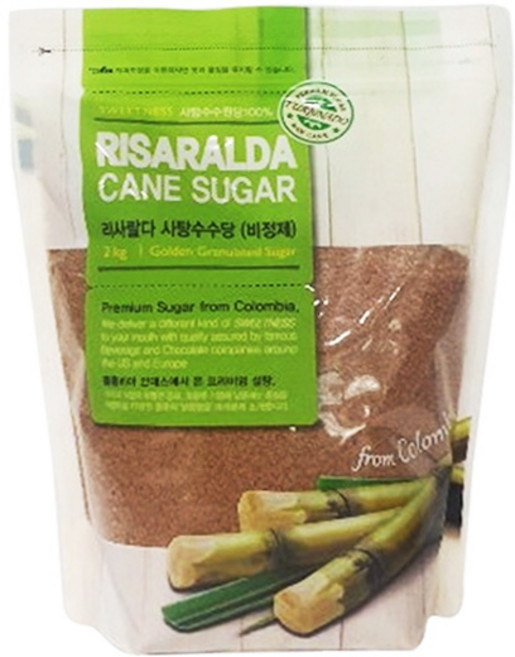 비정제 사탕수수당 2kg, 1개