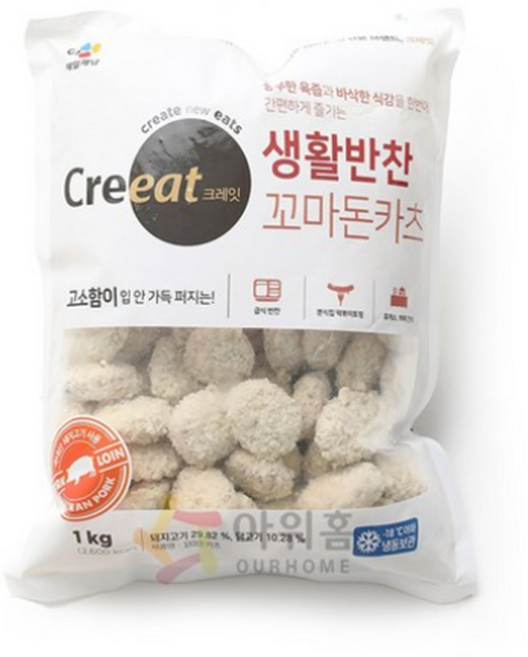 셰프솔루션 경양식 꼬마 돈까스 1kg, 11g, 90개