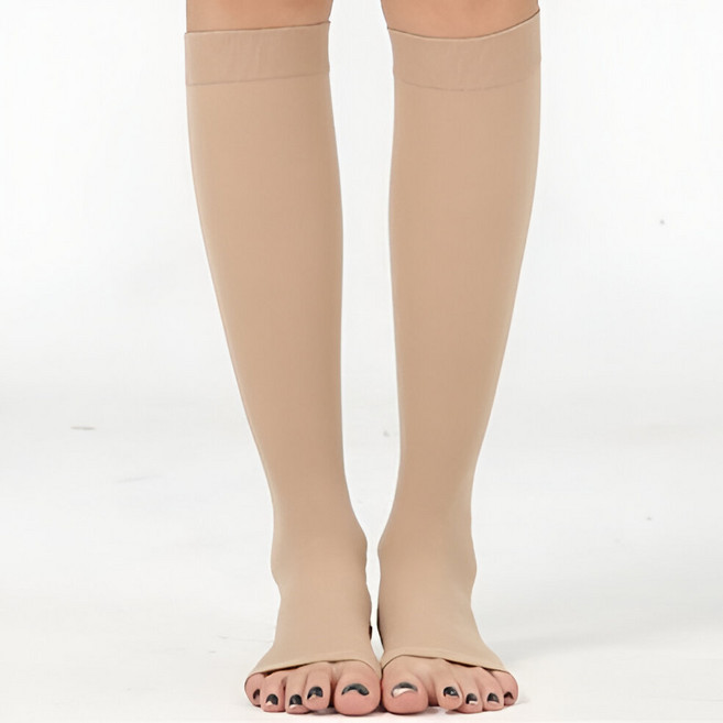 라베코 승무원 수면 종아리 압박밴드 압박스타킹 토오픈형