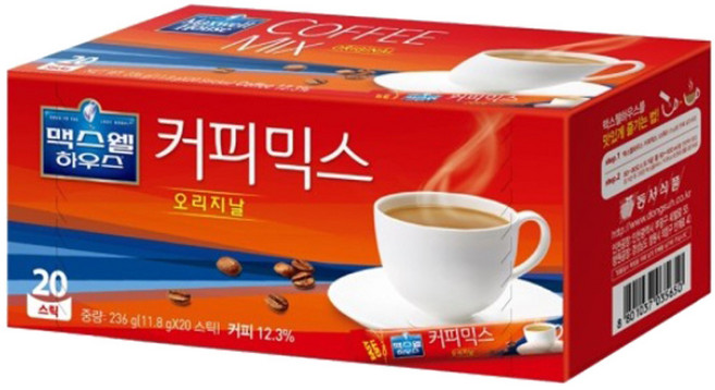 맥스웰하우스 커피믹스 오리지날20T, 1개, 20개입, 카페인