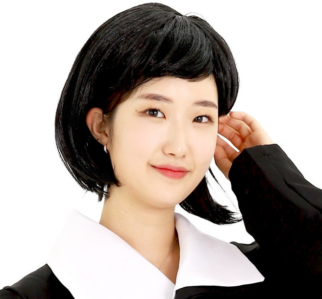 단발머리가발(블랙) 파티 클레오파트라 패션 숏 커트