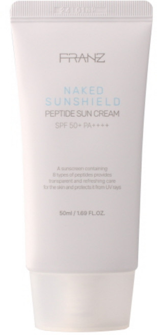 프란츠 네이키드 선쉴드 펩타이드 선크림 50ml 1개/최화정선크림, 1개