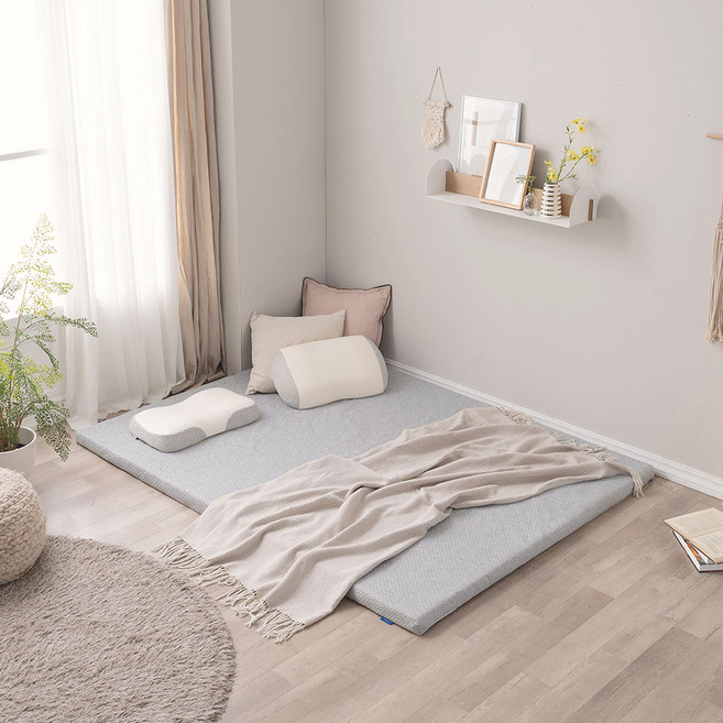 까르마 클린 메모리폼 55밀도 토퍼, 그레이, 7cm