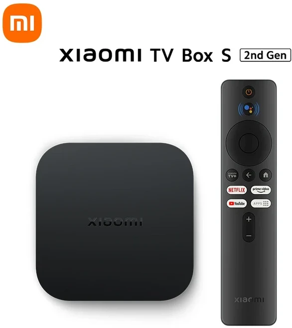글로벌 버전 샤오미 미 TV 박스 S 2세대 4K 울트라 HD 쿼드코어 프로세서 BT5.2 2GB 8GB 구글 어시스턴트, 01 Global Version, 02 Eu 플러그