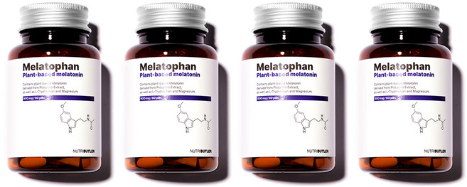 뉴트리버틀러 멜라토판 식물성 멜라토닌 5mg 2.5mg 조절섭취가능, 4개, 60정