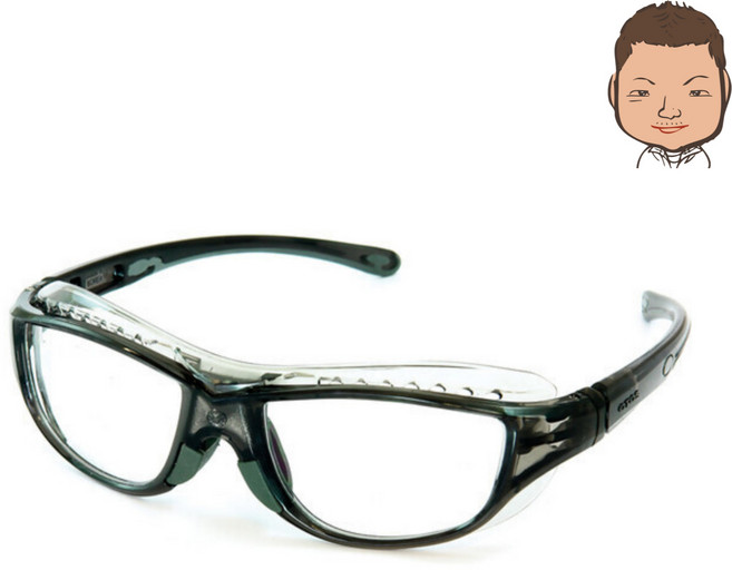 오토스 산업용 무색 보안경 B-710AS, Black, 1개