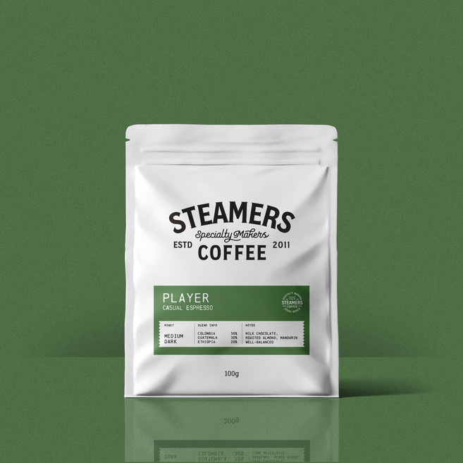 [스티머스커피] 플레이어 캐주얼 블렌드 (Medium Dark) 200g, 1개, 프렌치프레스(굵음)