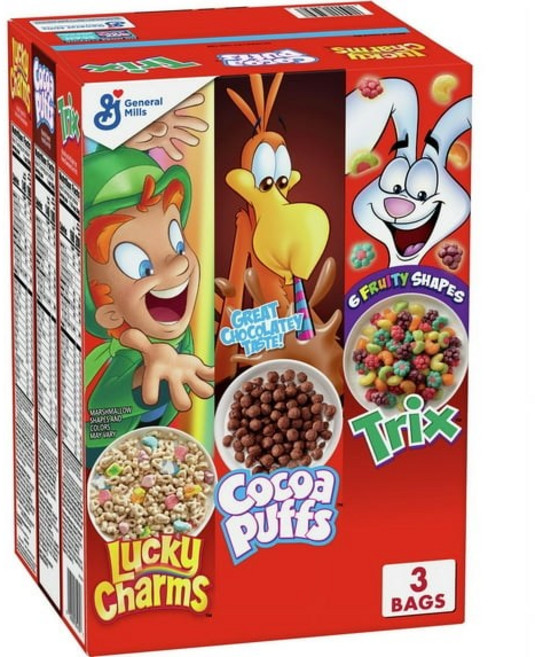 제너럴밀스 버라이어티 시리얼 인사이드(럭키참 코코아퍼프스 트릭스) 1.09kg, 1개